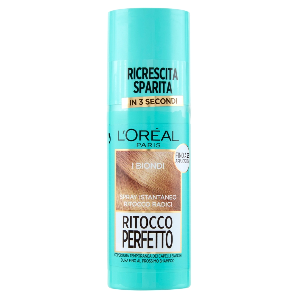 L'Oréal Paris Ritocco Perfetto Spray Istantaneo Ritocco Radici, i Biondi, 75 ml